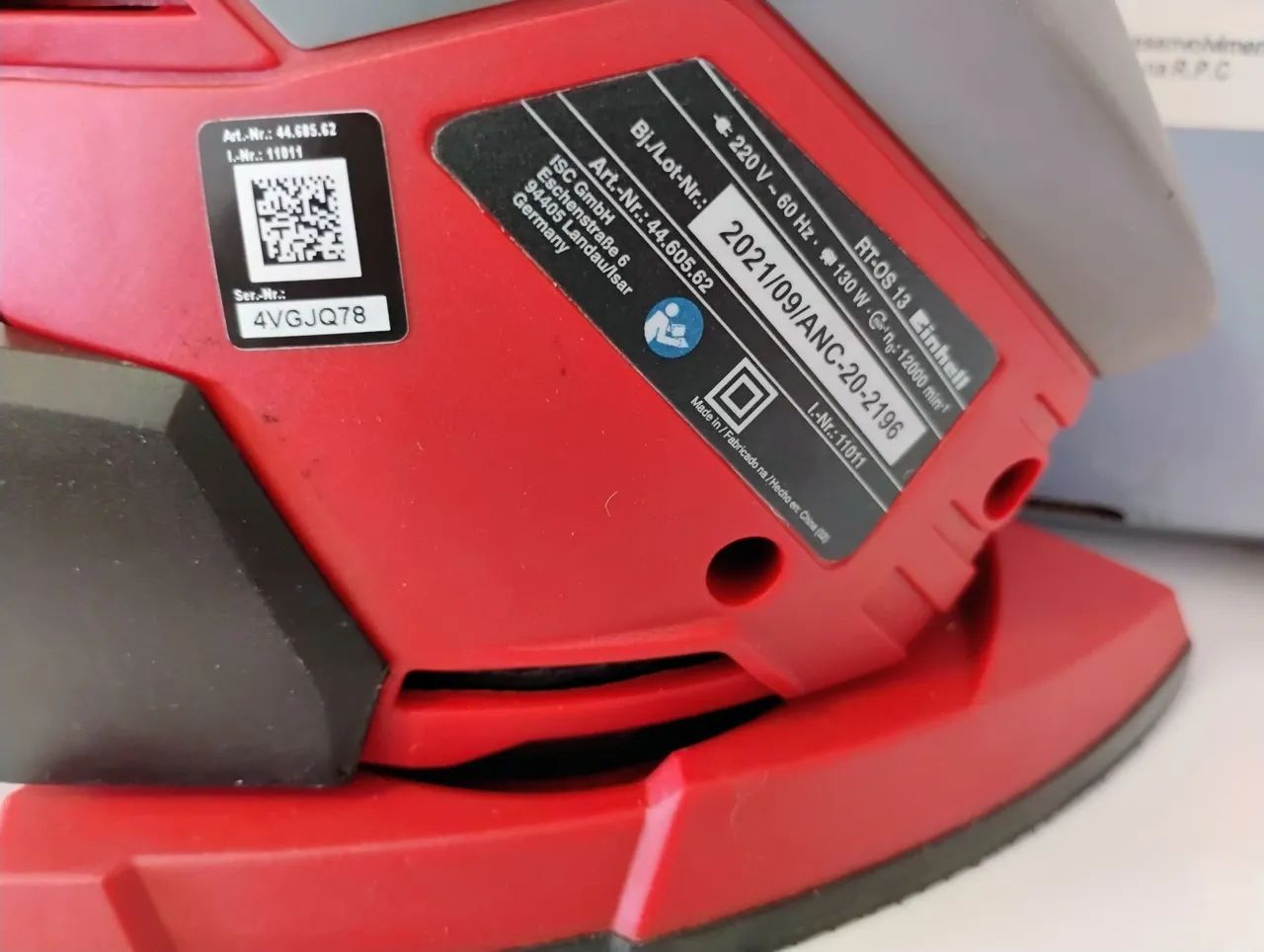 Lixadeira Multiuso Einhell RT-OS 13 - Nova - Foto 4