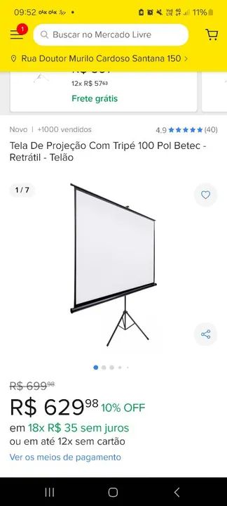 Projetor Epson S27 Powerlite - Foto 6