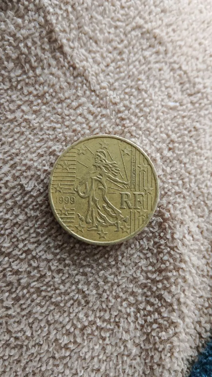 Moeda 10 cêntimos França 1999