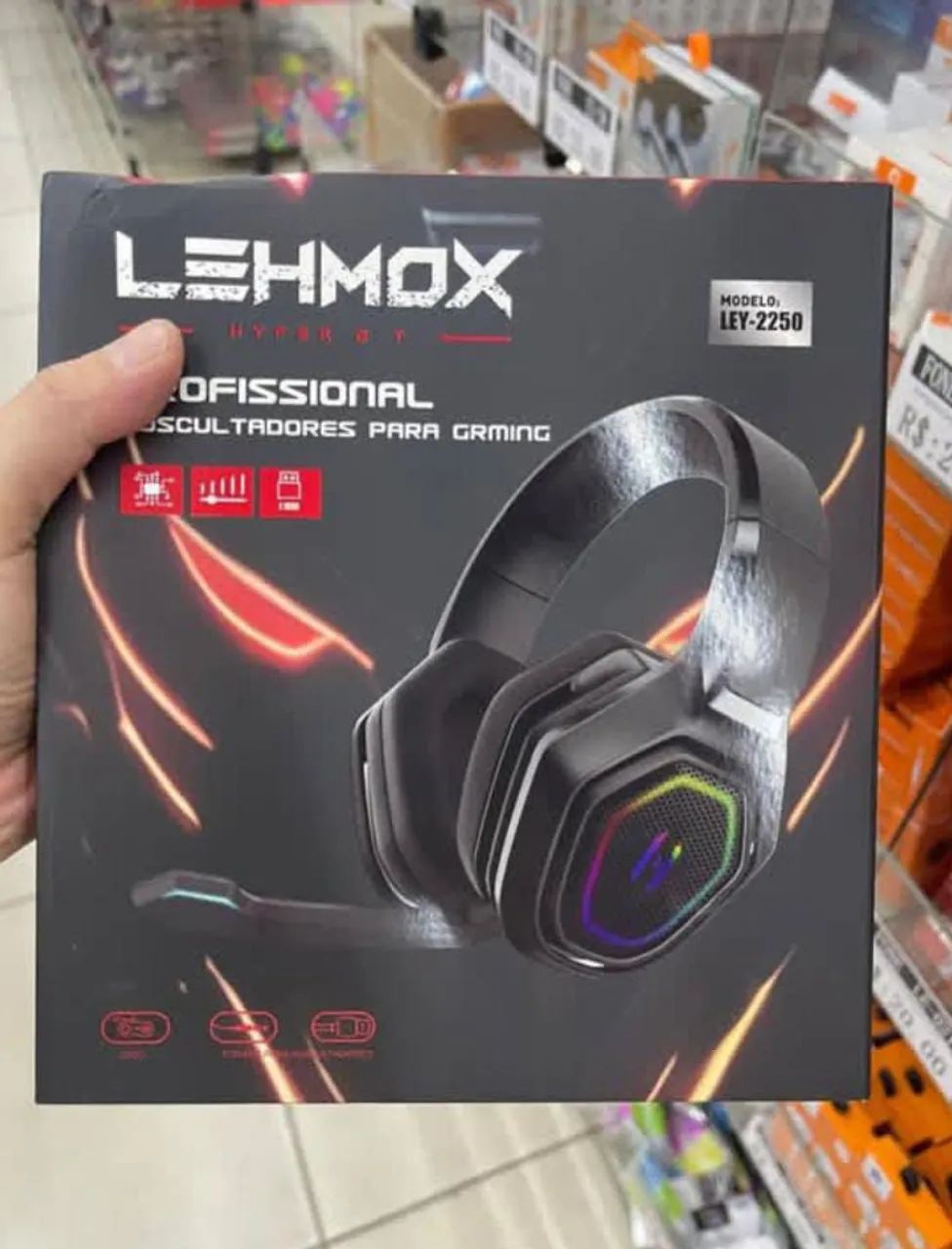 Headset Gamer Profissional Lehmox F3 LEY-2250 - Linha Hyper G.T