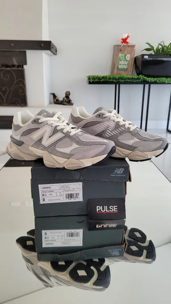 New Balance 9060 Slate Grey Raincloud - Tamanho 40 - Novo 10/10