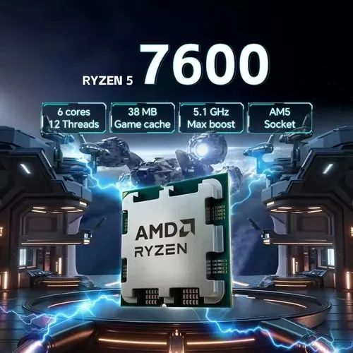 B650i Night Devil + Ryzen 5 7600 (c/ caixa e cooler) - Foto 5