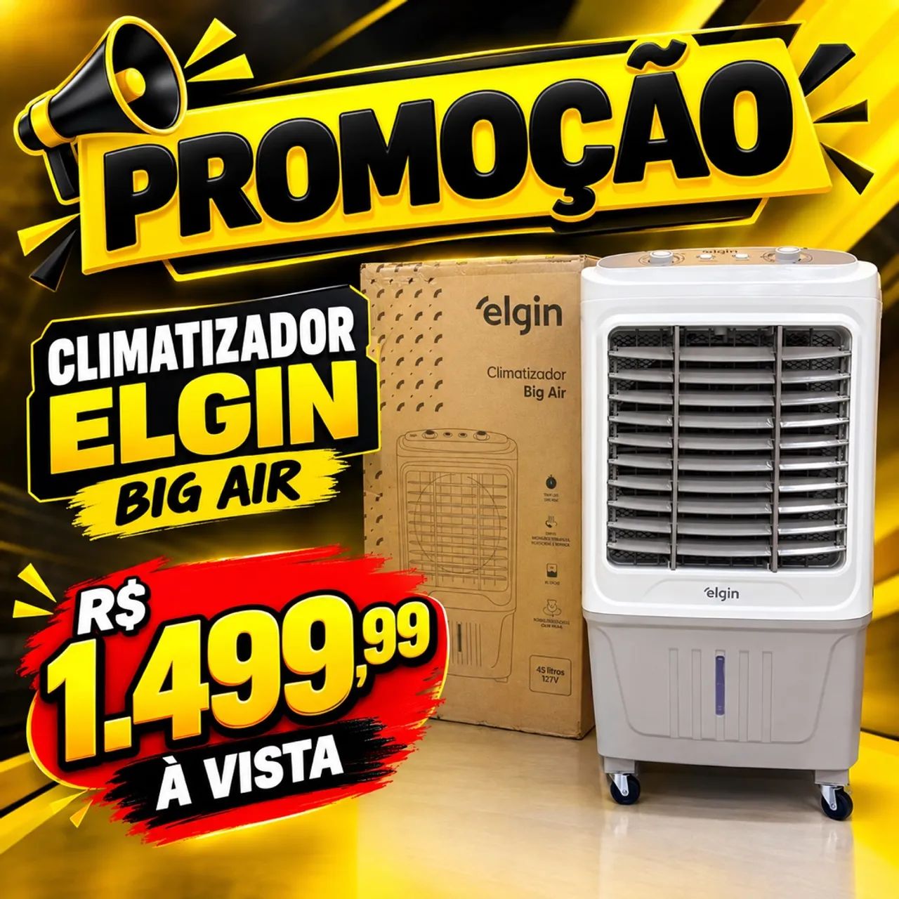 CLIMATIZADOR ELGIN 45 LITROS 127V ?