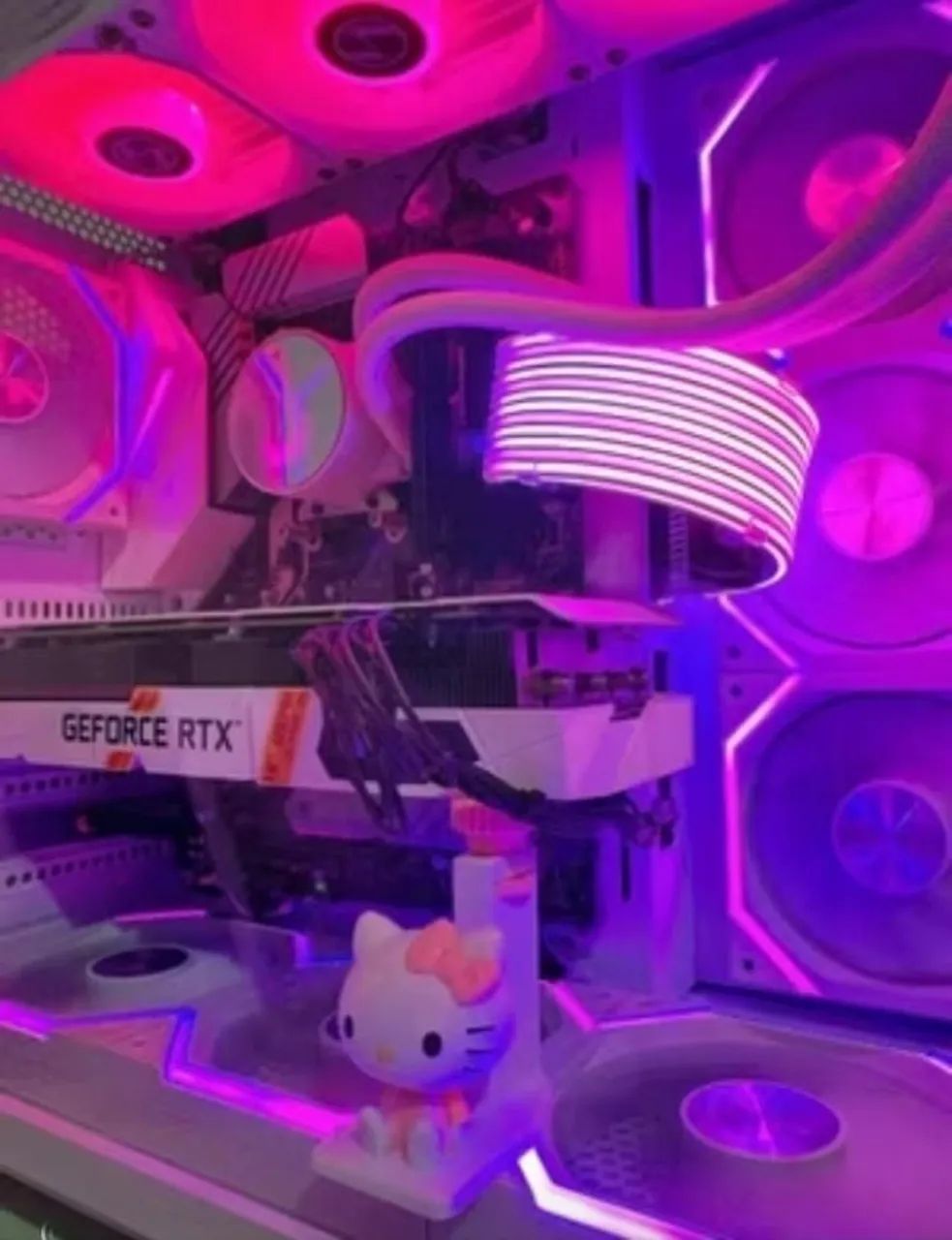 Suporte ajustável para GPU Hello Kitty 3D - Foto 3