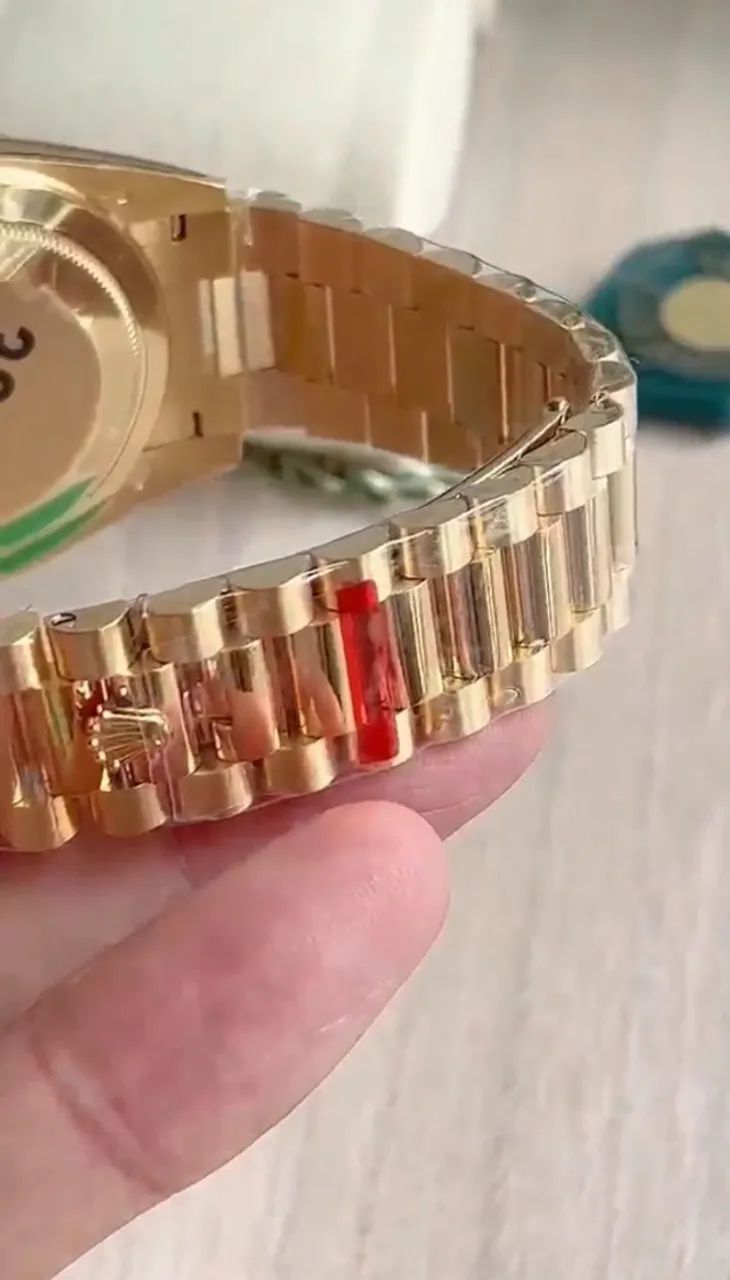 Rolex Day-Date Dourado Super Clone + Caixa - Foto 4