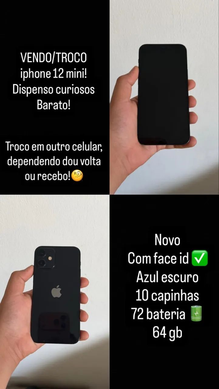 Vendo/troco iphone 12 mini - Foto 3