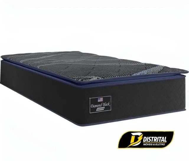 Colchão Solteiro Solar Black Diamond Novo