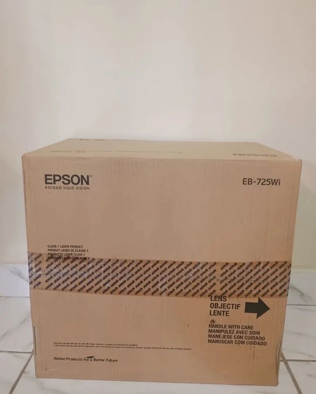 Projetor laser Epson interativo brighlink modelo EB 725wi