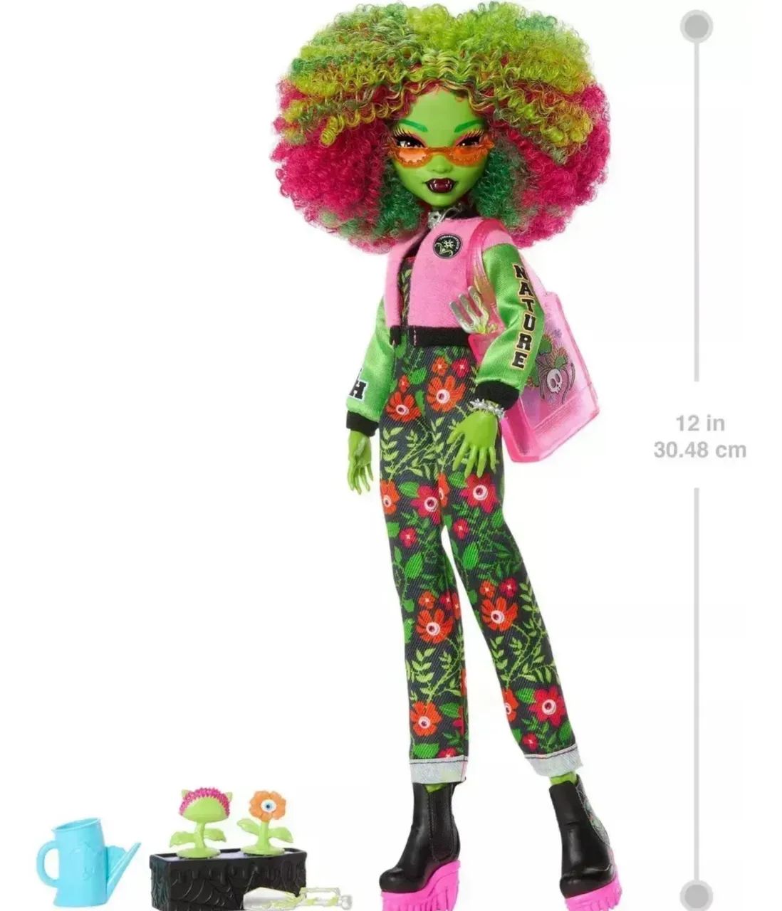 Boneca Monster High Venus Mcflytrap Fearbook Com Acessórios - Foto 4