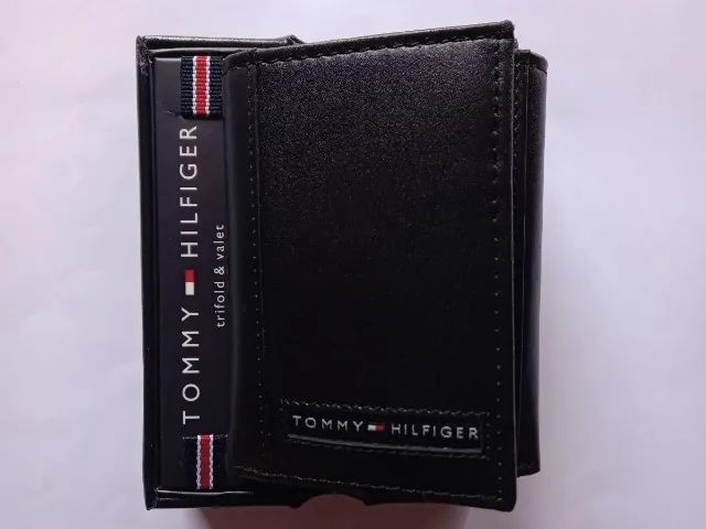 Carteira Tommy Hilfiger Leather Trifold Black - Foto 2