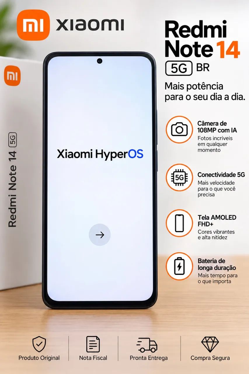 Redmi Note 14 5G - Novíssimo!!!!!! - Foto 3