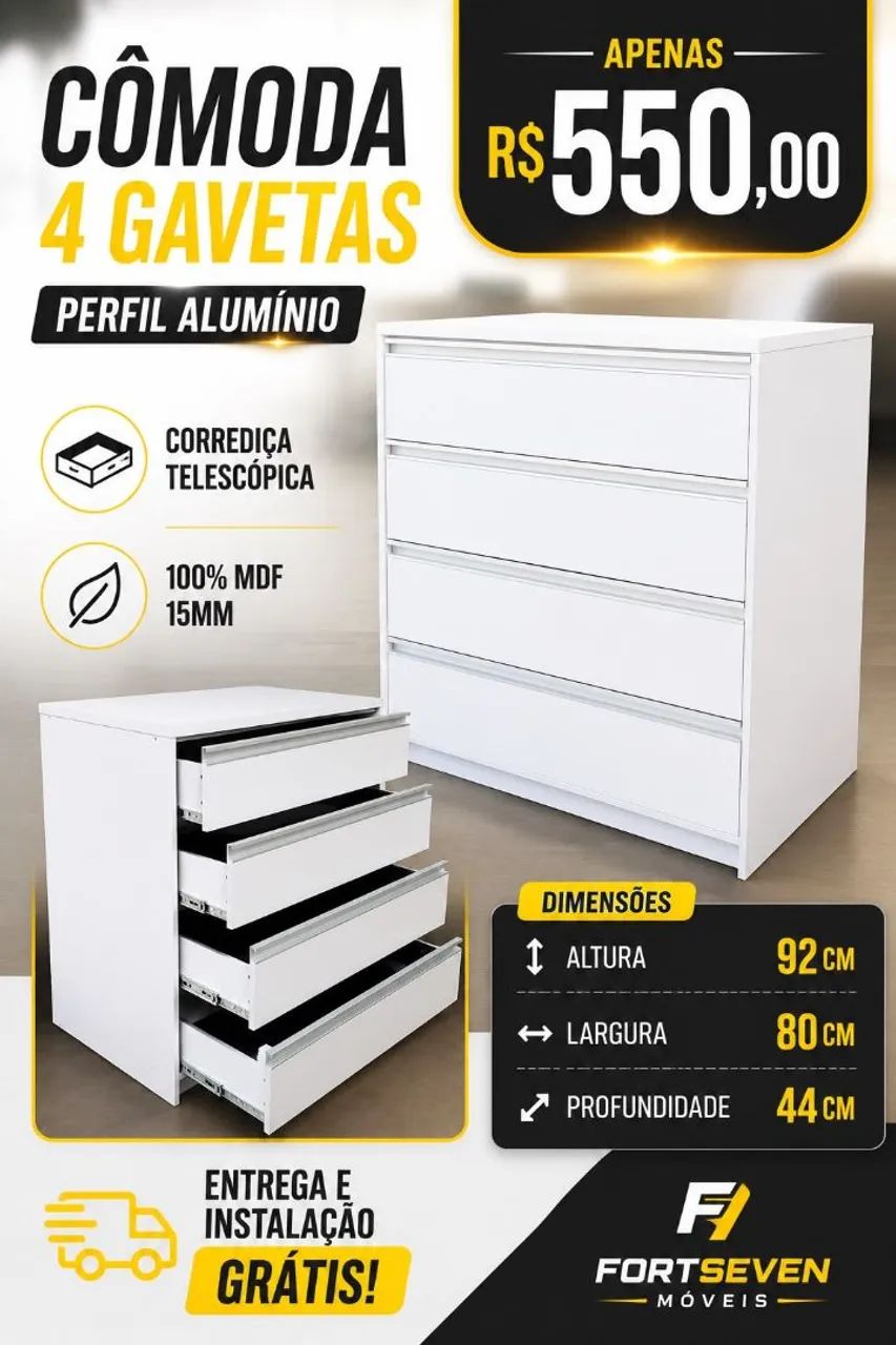 Cômoda mdf  - Foto 2