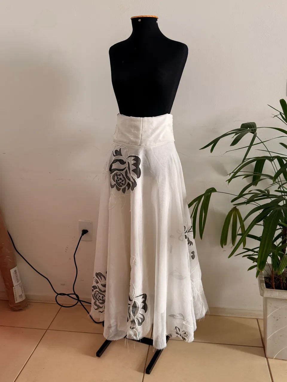 Saia feita de uma cortina  - Foto 5