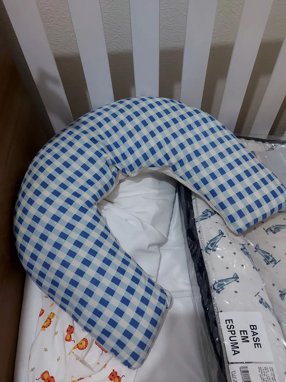 Almofada para amamentação e trocador novo