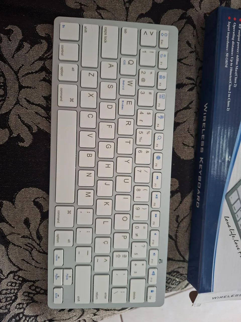 Mini Teclado Sem Fio Bluetooth Slim Notebook Tablet Celular - Foto 2