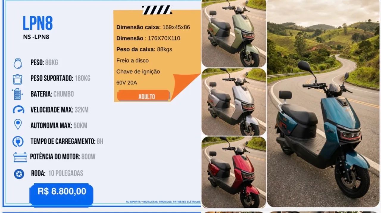 Moto elétrica LPN8