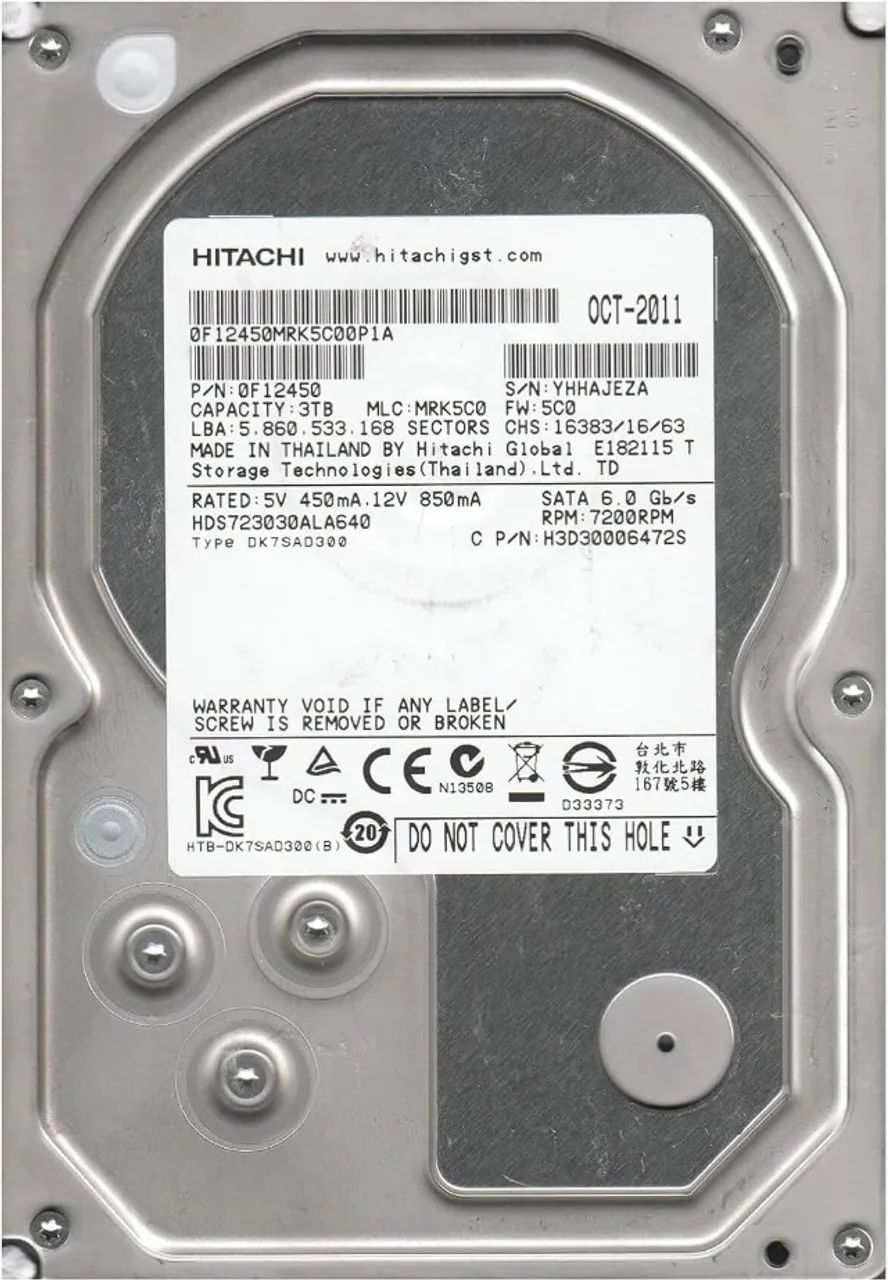 HD Hitashi 3TB Desktop - Foto 2