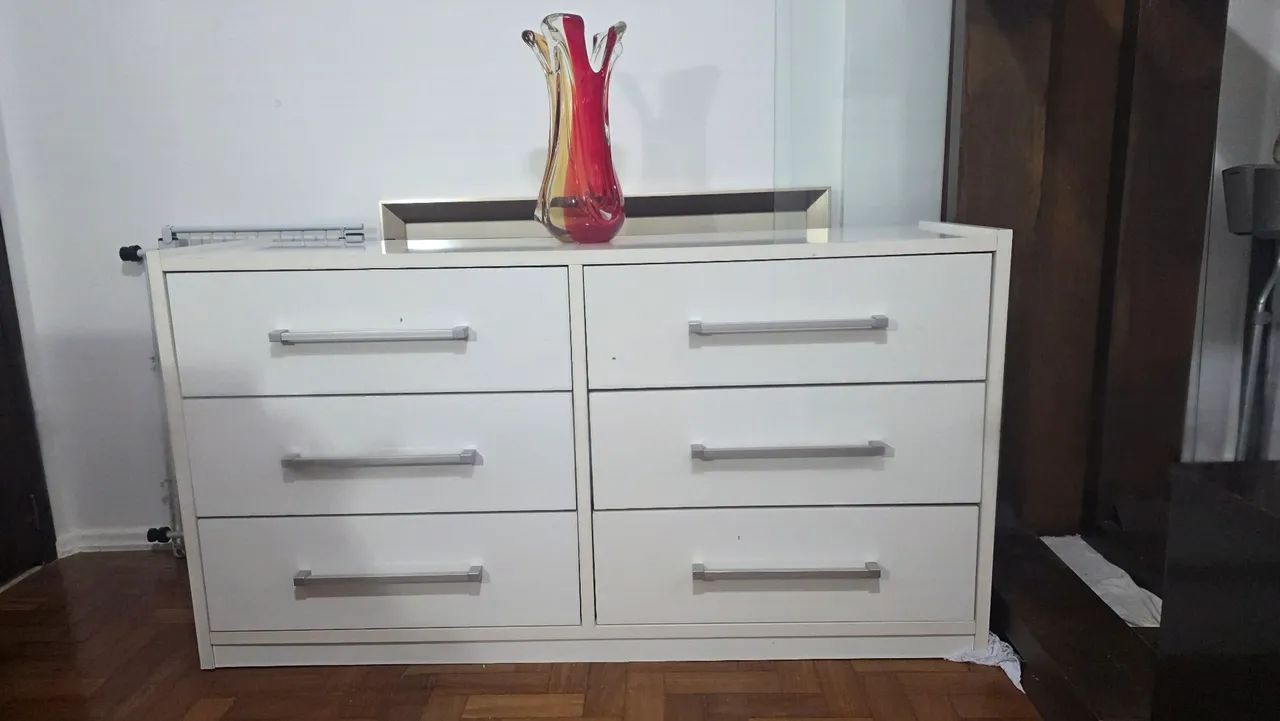 Cômoda mdf branca - Foto 4
