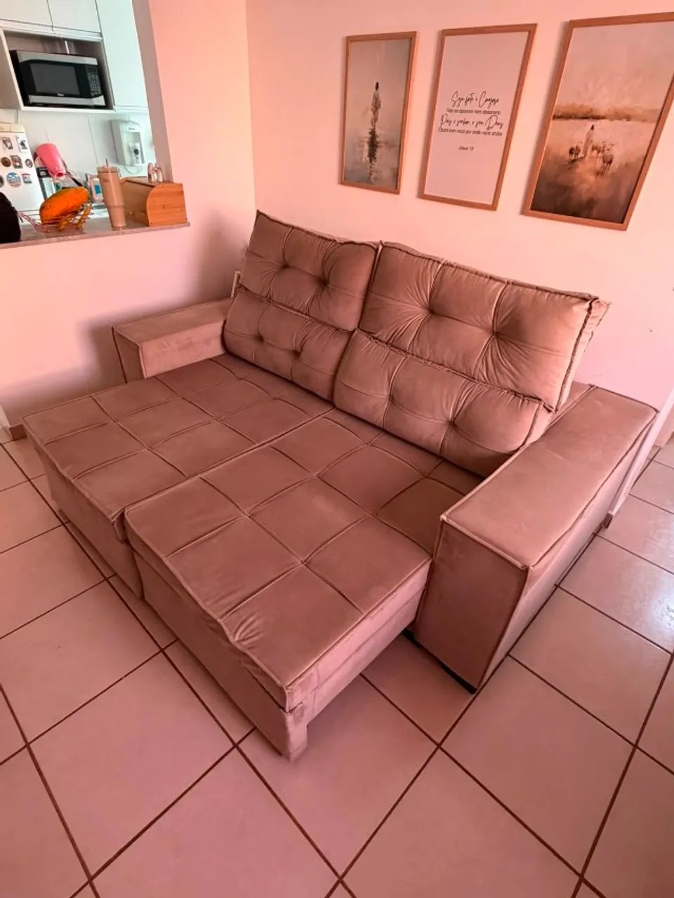 Sofá Retrátil 2,10 m - Espuma D28