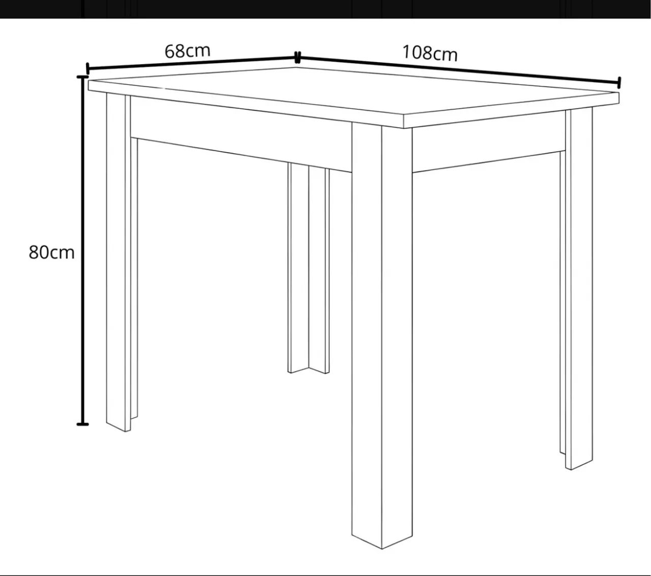 Mesa com quatro lugares, nova na caixa!!! Aproveite!!  - Foto 4