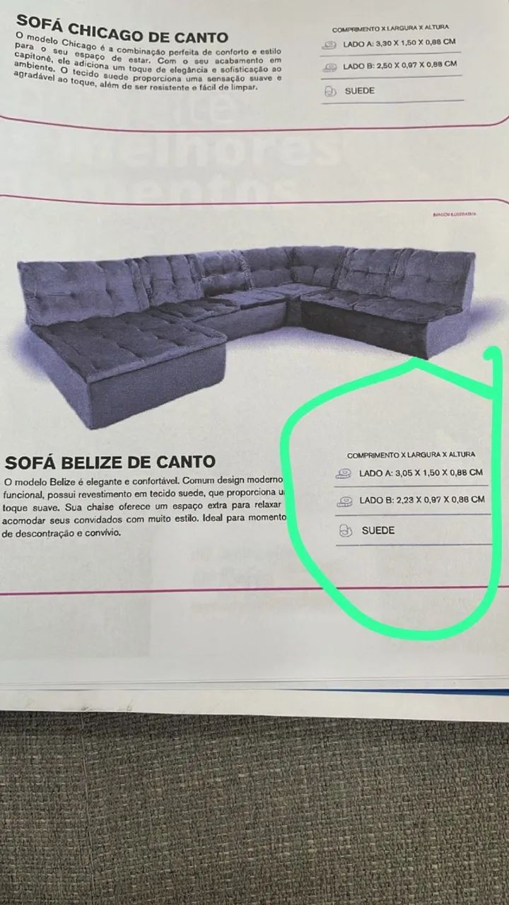 Sofá Belize de Canto - Foto 5