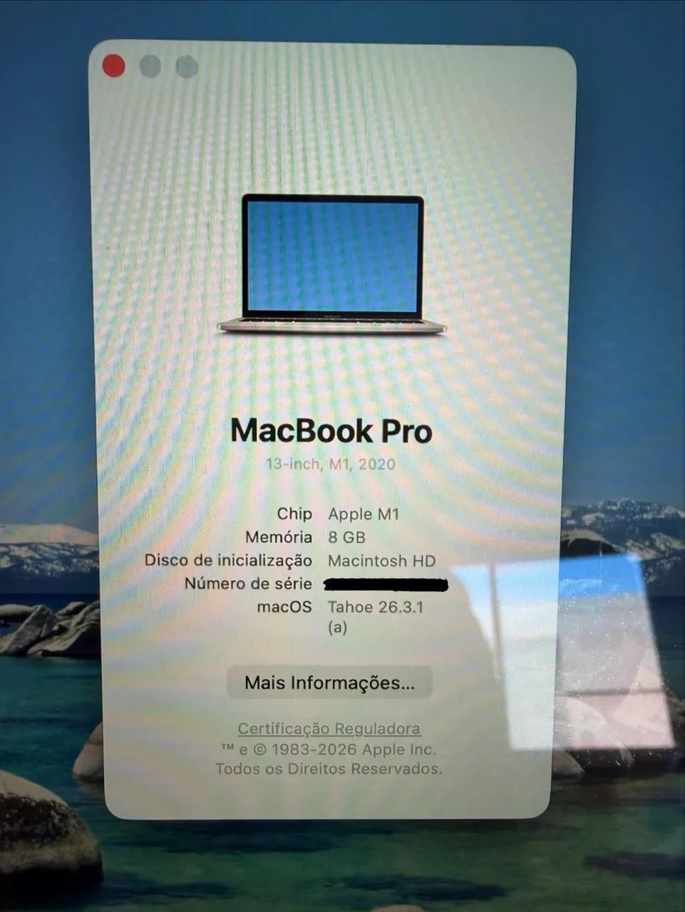 MacBook Pro M1 14 polegadas Prata - 512GB - C/ Cabos e Caixa