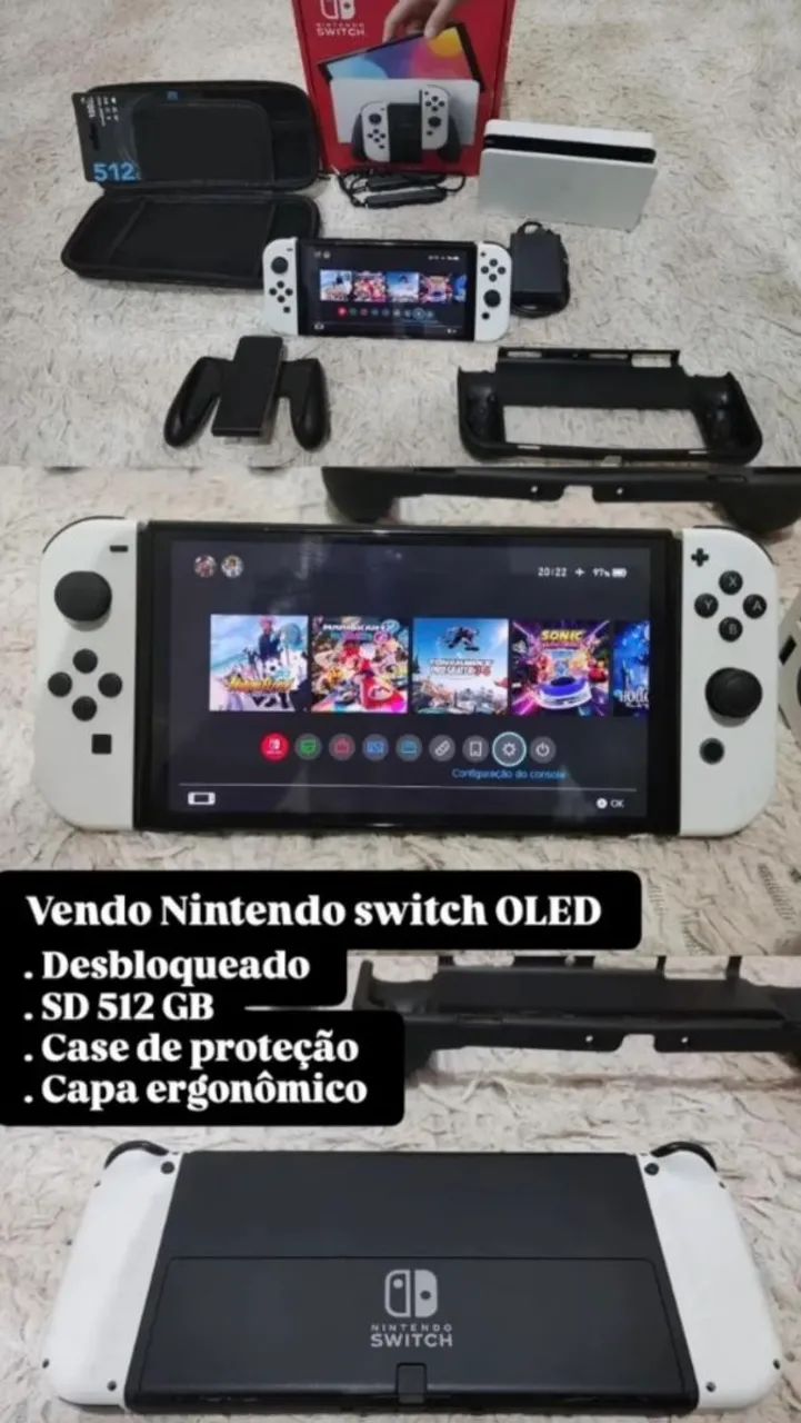 Nintendo switch OLED DESBLOQUEADO 