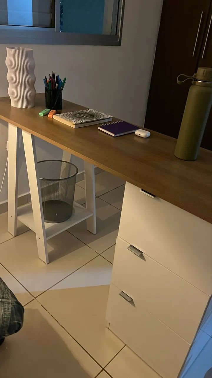 Mesa escritório branca  - Foto 2