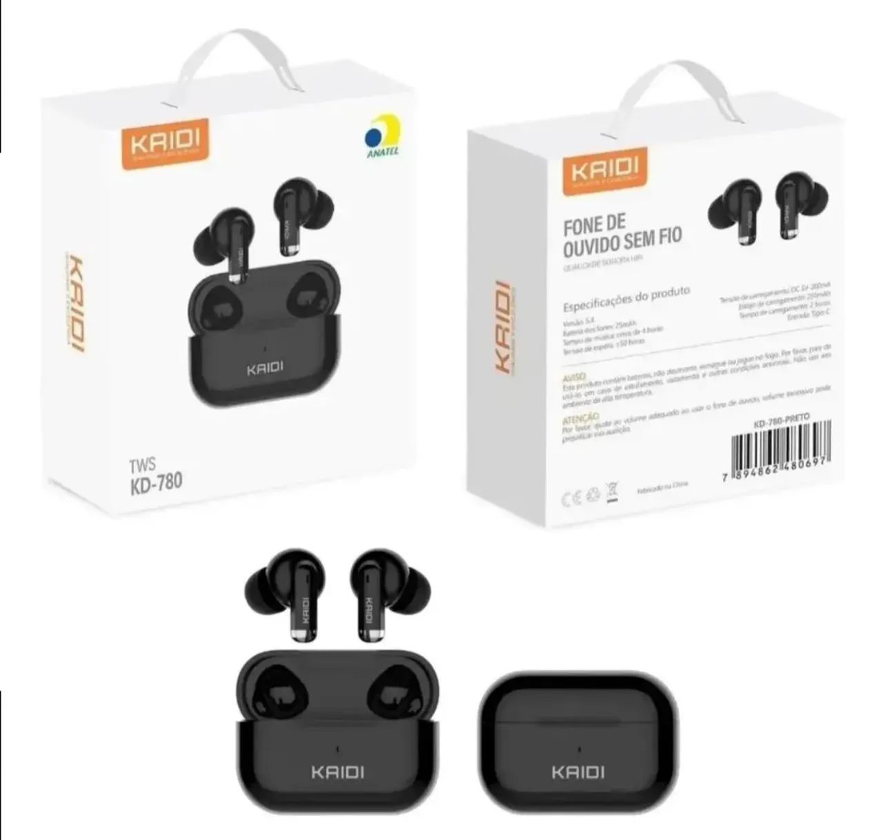 Fone bluetooth kaidi 780 lacrado  - Foto 2
