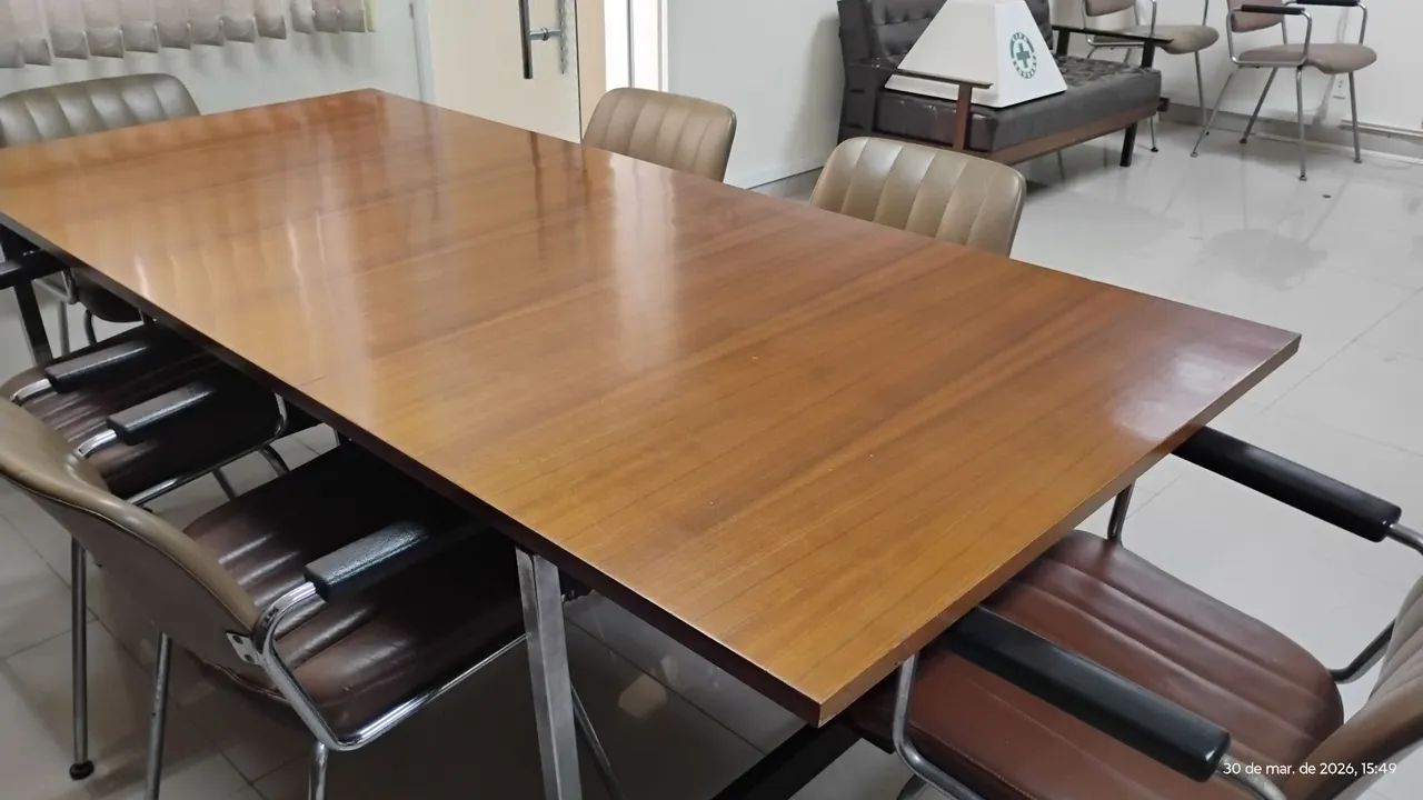 Mesa de reunião retrô - Foto 2