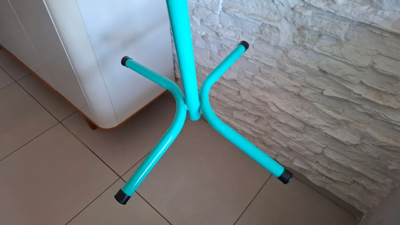 Cabideiro De Chão Mancebo Verde Azul Turquesa - Foto 4