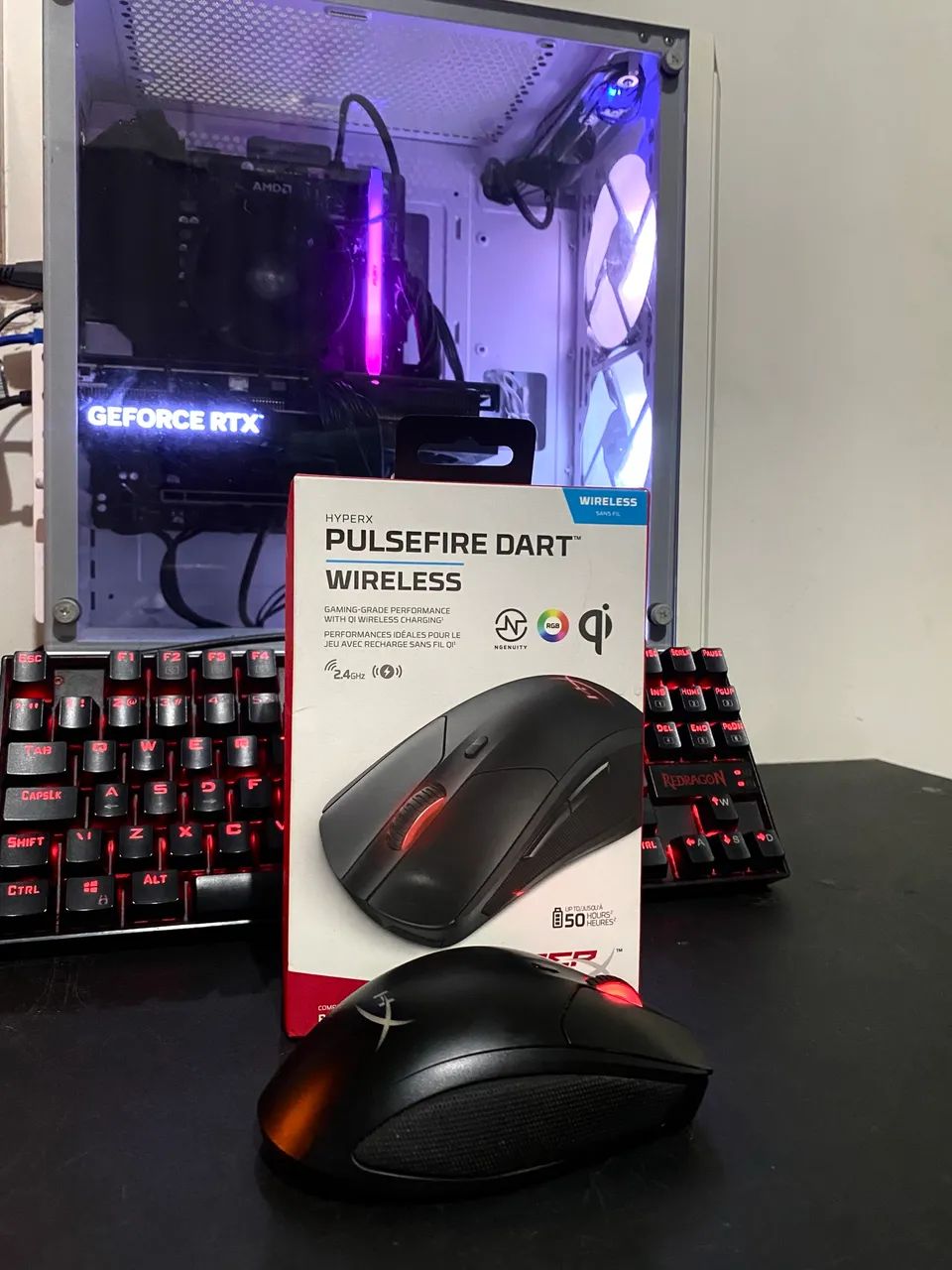 Kit Gamer Redragon + HyperX | Kumara K552 + Pulsefire Dart Wireless - Foto 2