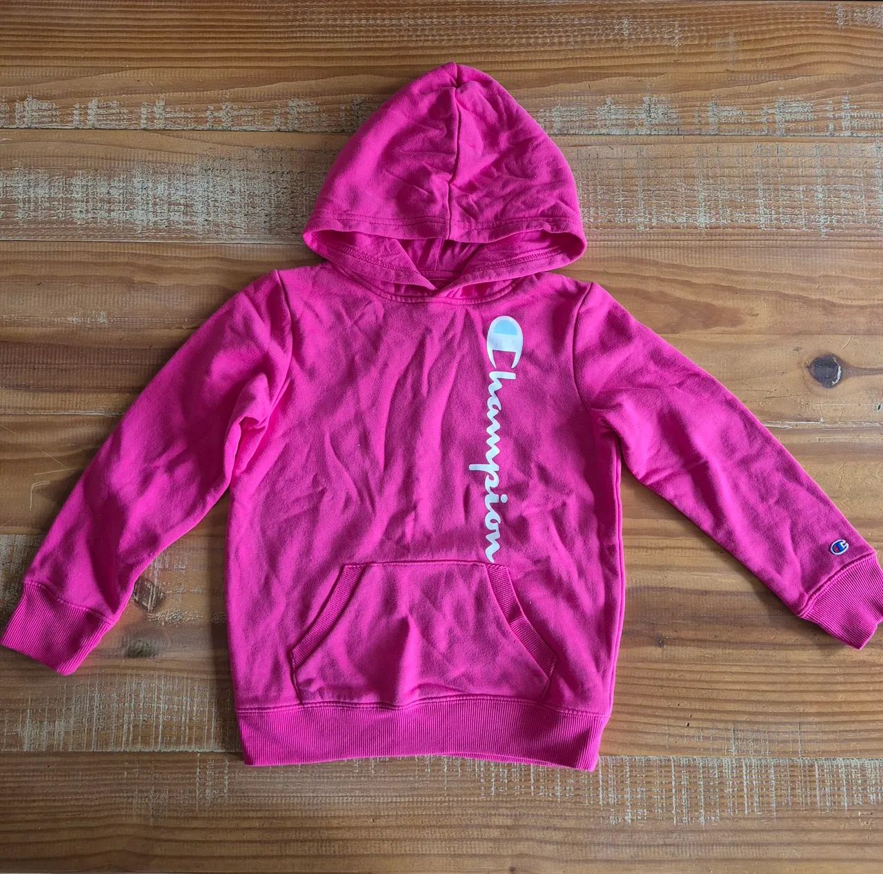 moletom rosa tam. 6/8 champion