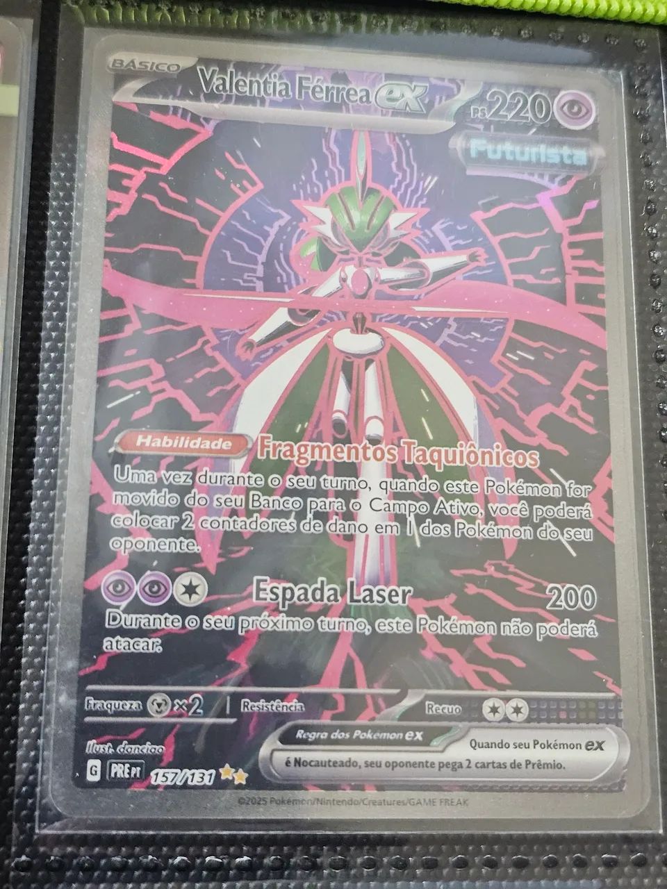 Carta pokemon Valentia Férrea ex