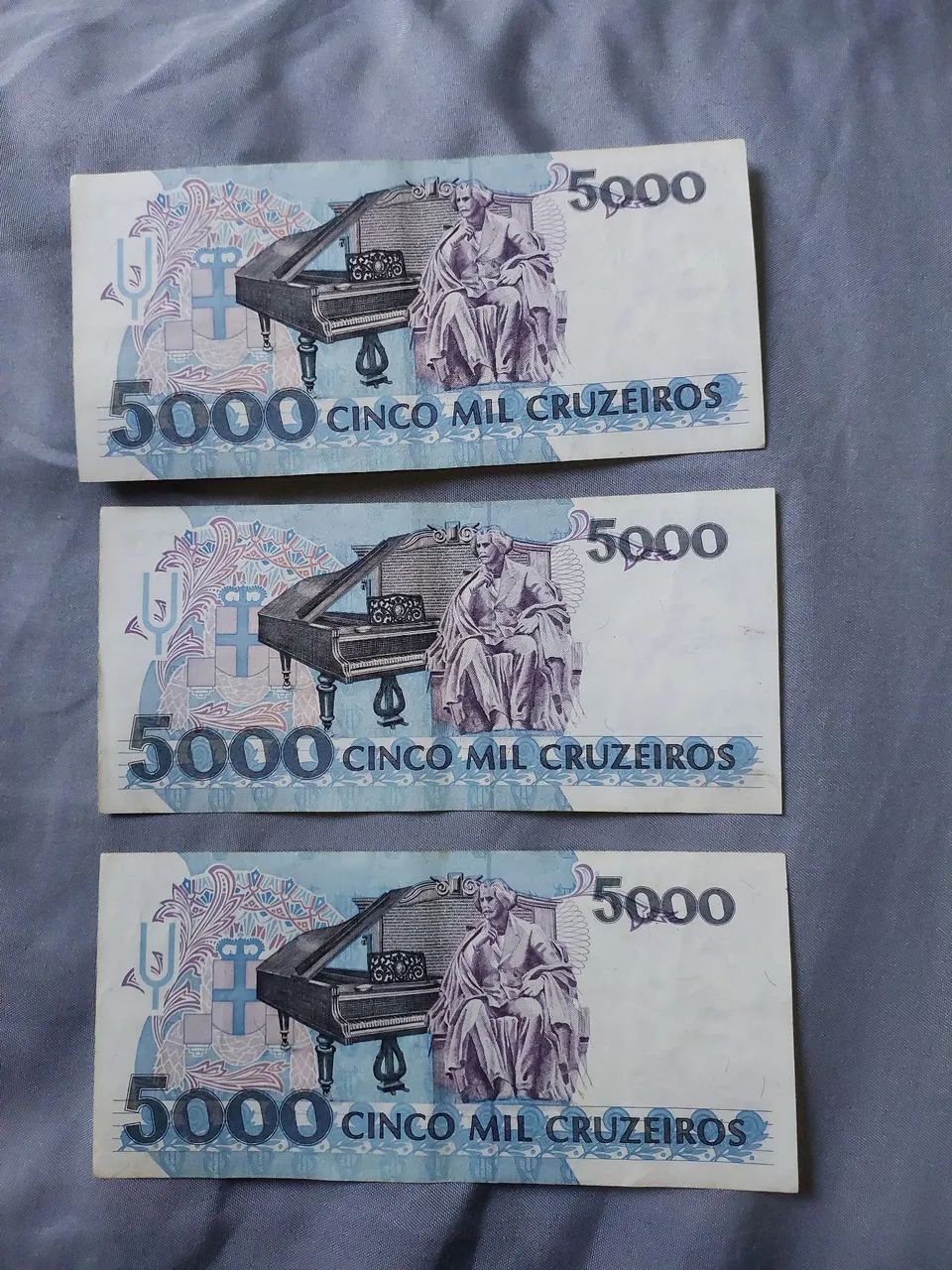 Notas 5000 cruzeiros - Foto 2