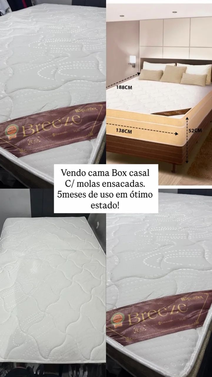 Cama Box casal molas ensacadas 