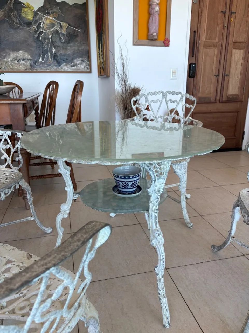 Conjunto de Mesa e Cadeiras em Alumínio para Áreas Externas  - Foto 2