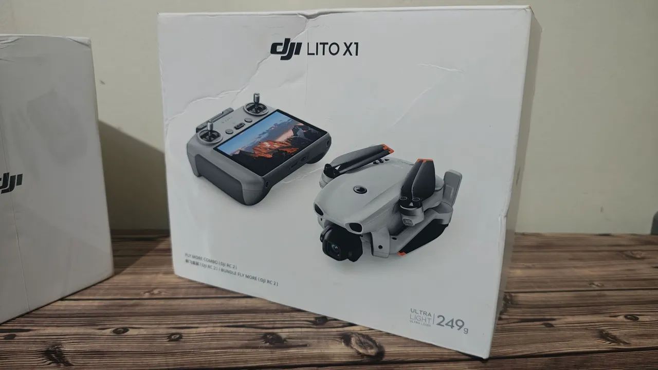 Drone DJI LITO X1 combo RC2 NOVO com invoice + PROCESSOS ANATEL ANAC para o comprador 