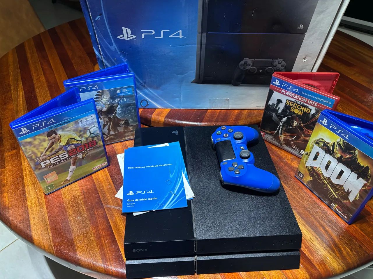 PS4 FAT + 4 JOGOS  - Foto 2