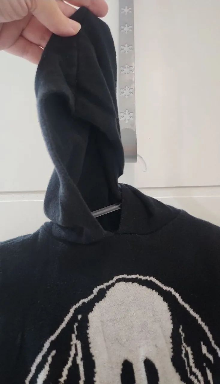 Suéter Infantil Tricot com Capuz Snoopy Preto - Foto 2