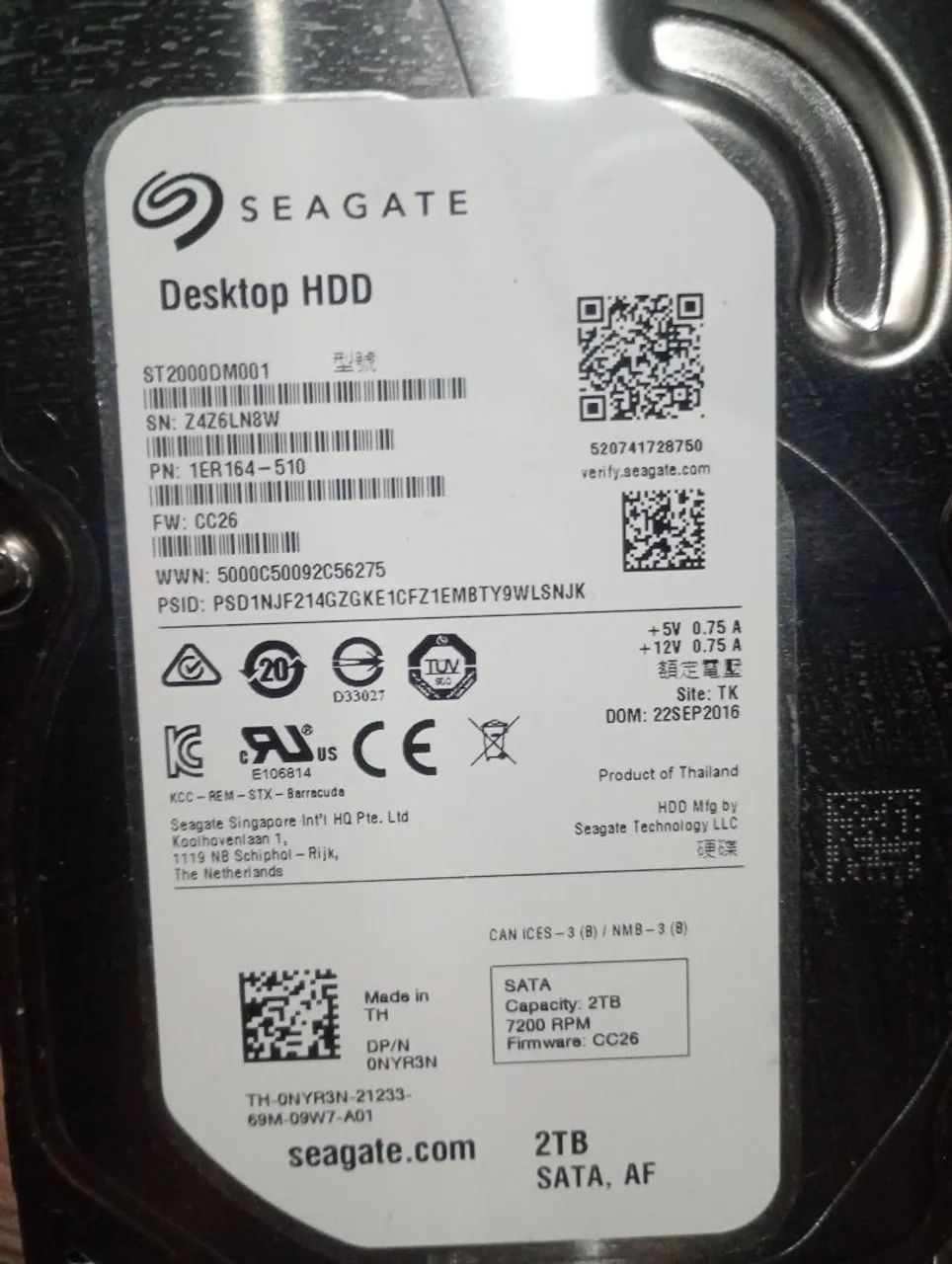 Hd Seagate 2tb