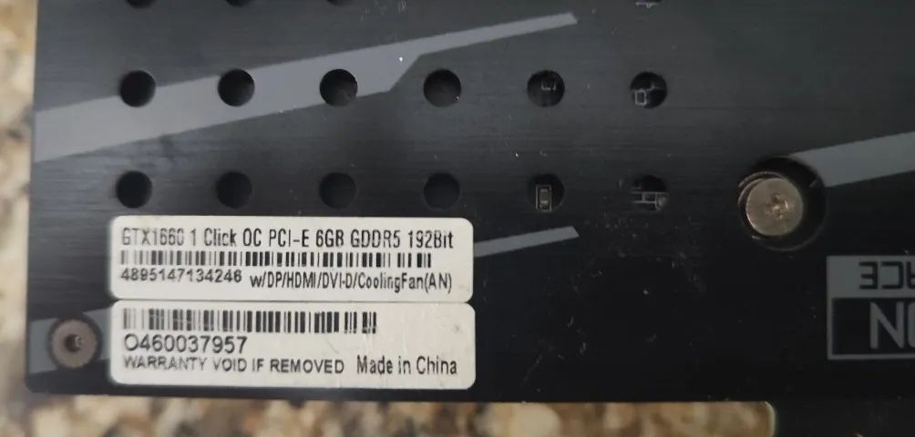 Placa de Vídeo Geforce GTX 1660 1 Click 6gb - Foto 4