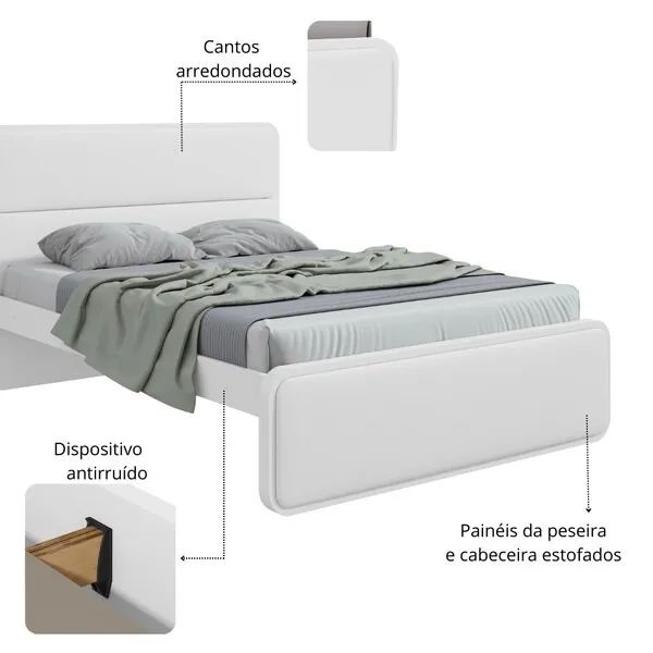 Cama Casal Loop Luxo 1,40m Easy Like - Foto 2