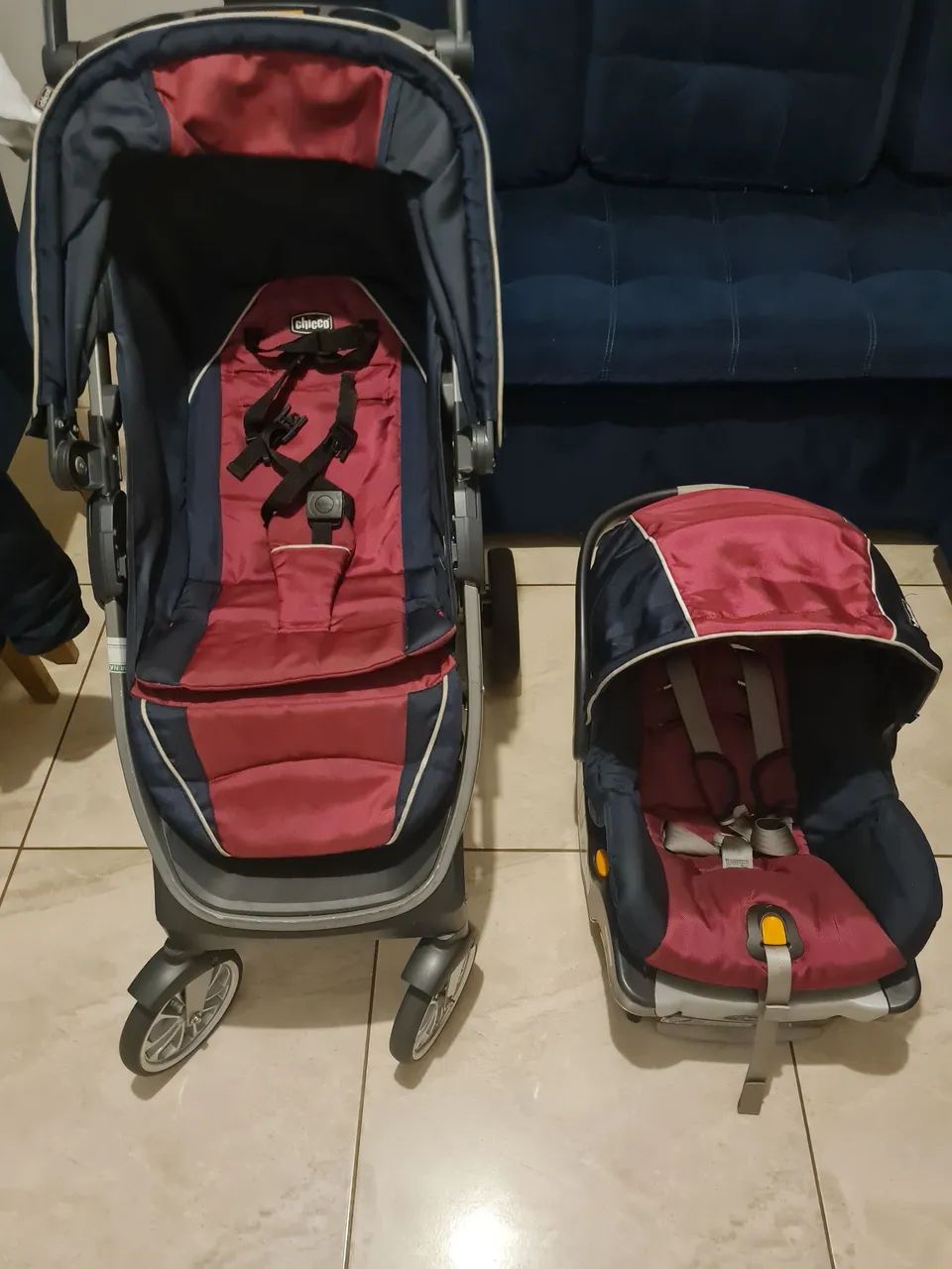 Bebe conforto e carrinho - Foto 2