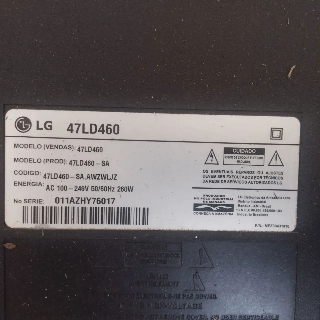 TV LG 47 Plasma  - Foto 5