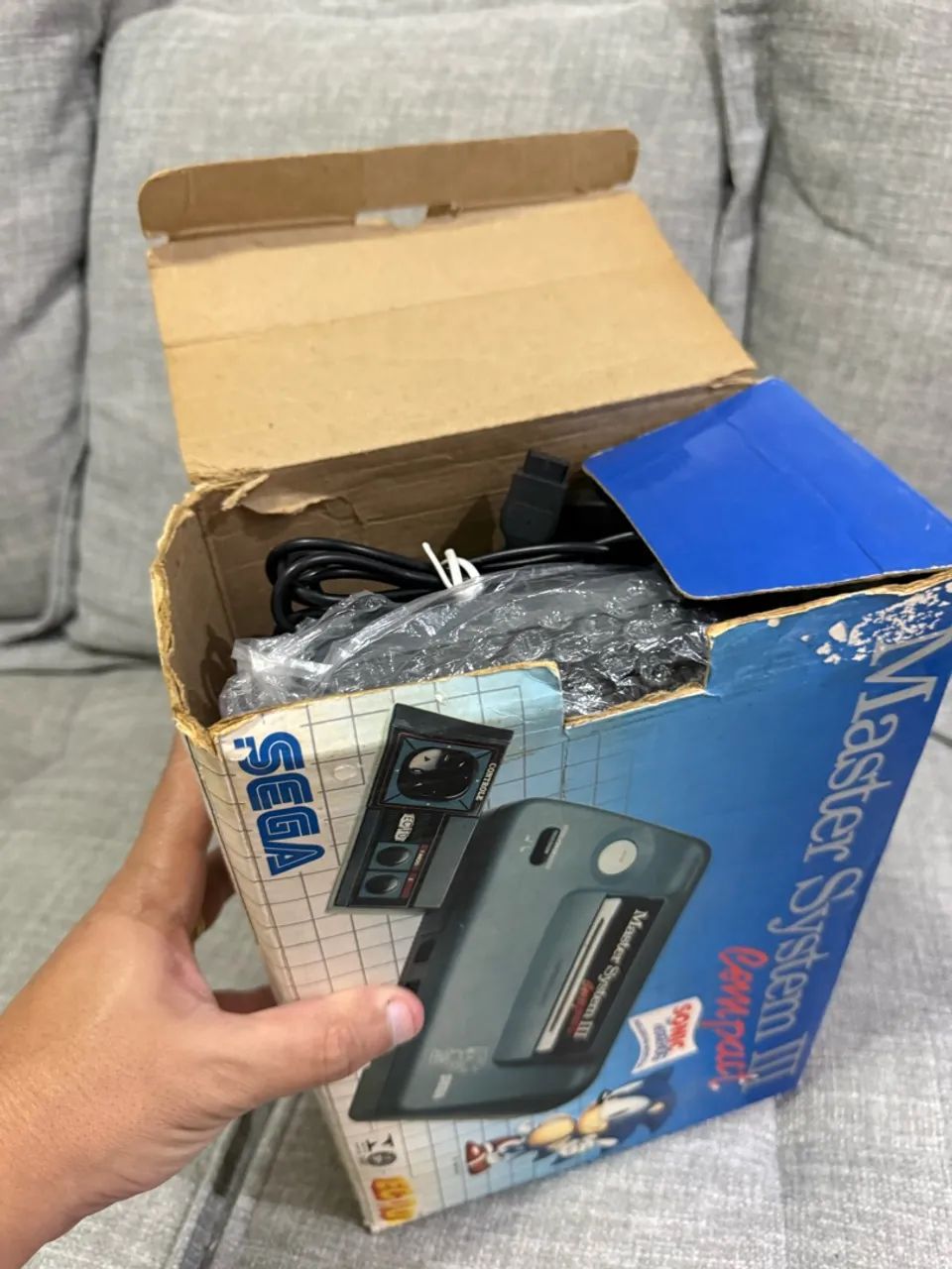 Master System 3 Compact com Sonic na Memória  - Foto 3