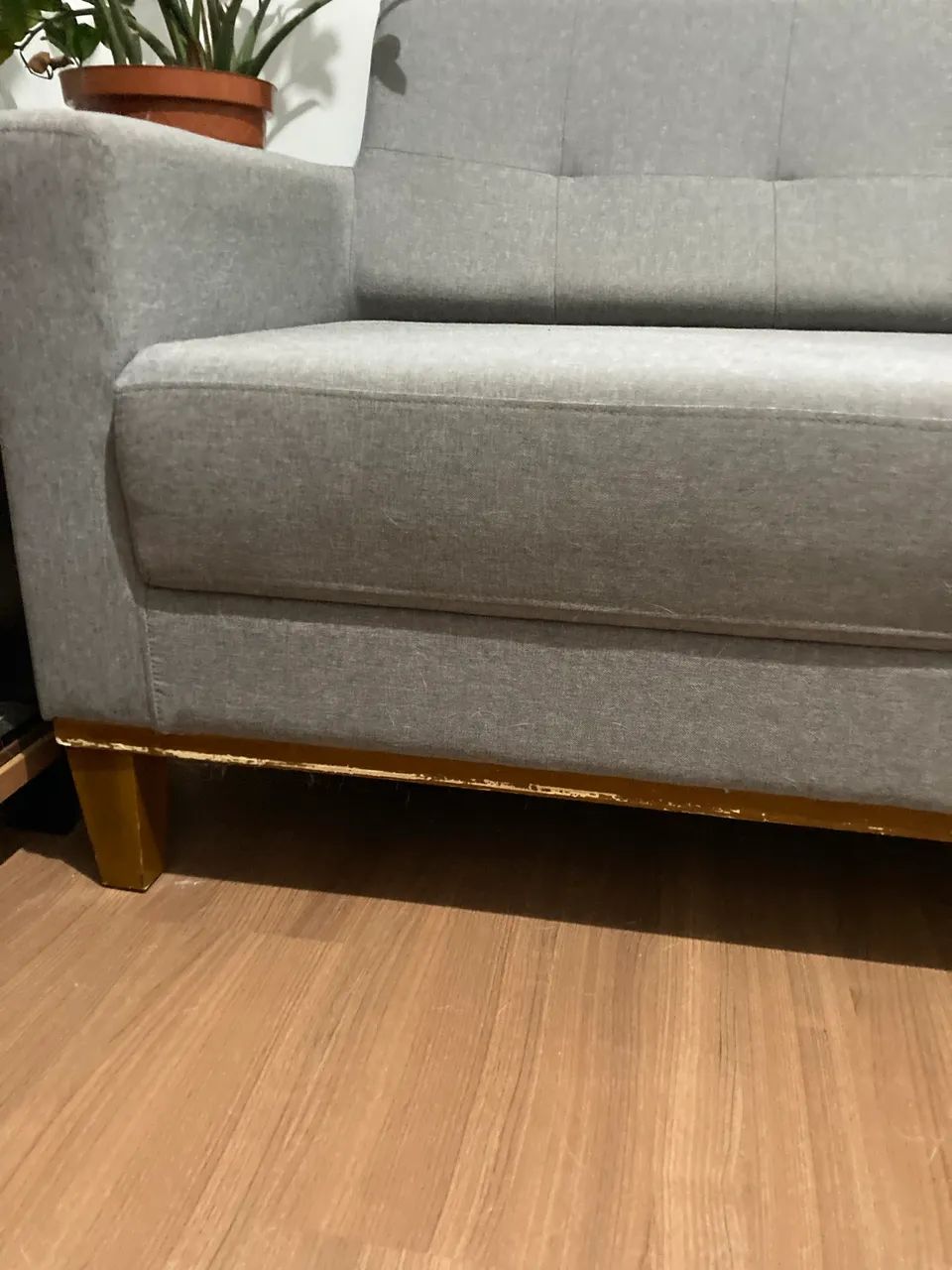 Sofá de Linho Cinza65104743679489121