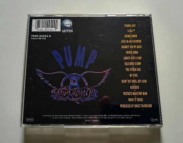 CD Aerosmith - Pump - Geffen - Made in Germany - Foto 2