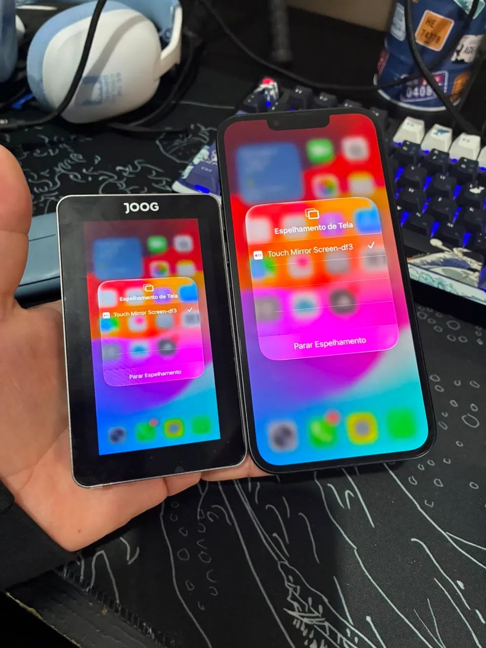 Tela auxiliar para celular mirror touch screen - Foto 5