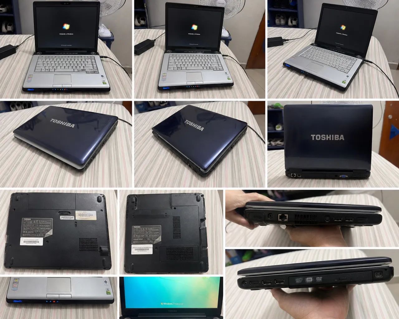 Notebook Toshiba Satellite Conservado + Windows 7 - Funcionando